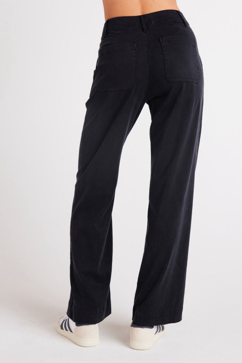 Bella Dahl - Pantalon large Sydney en noir vintage