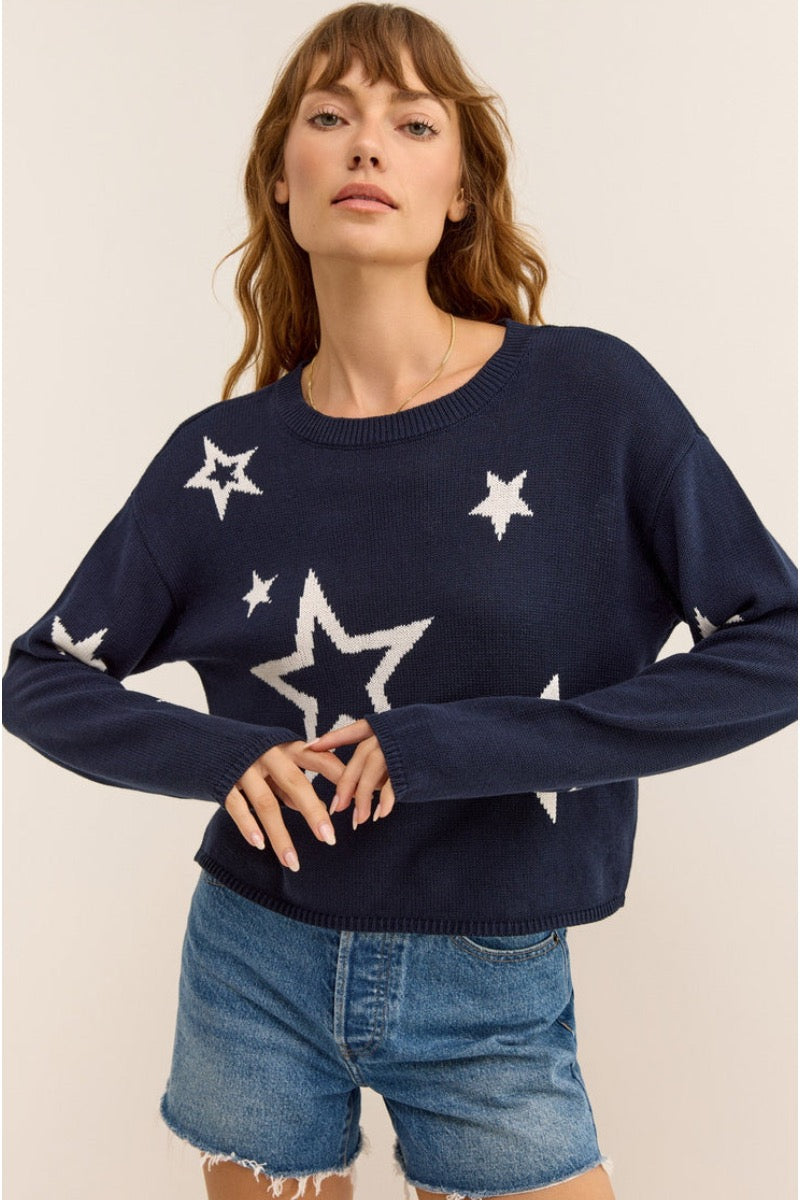 Z Supply - Seeing Stars Sweater in Captain Navy