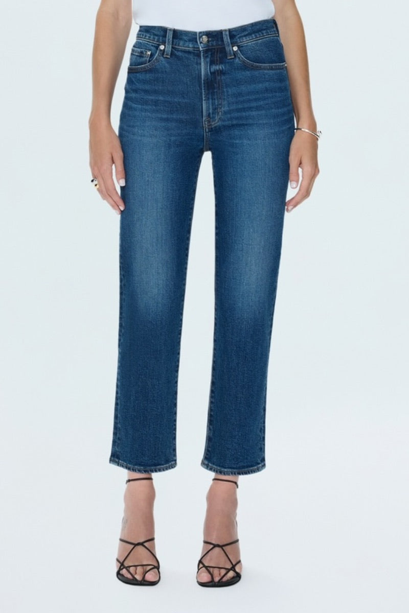 Pistola -  Charlie High Rise Classic Straight Ankle Pant in Broadway