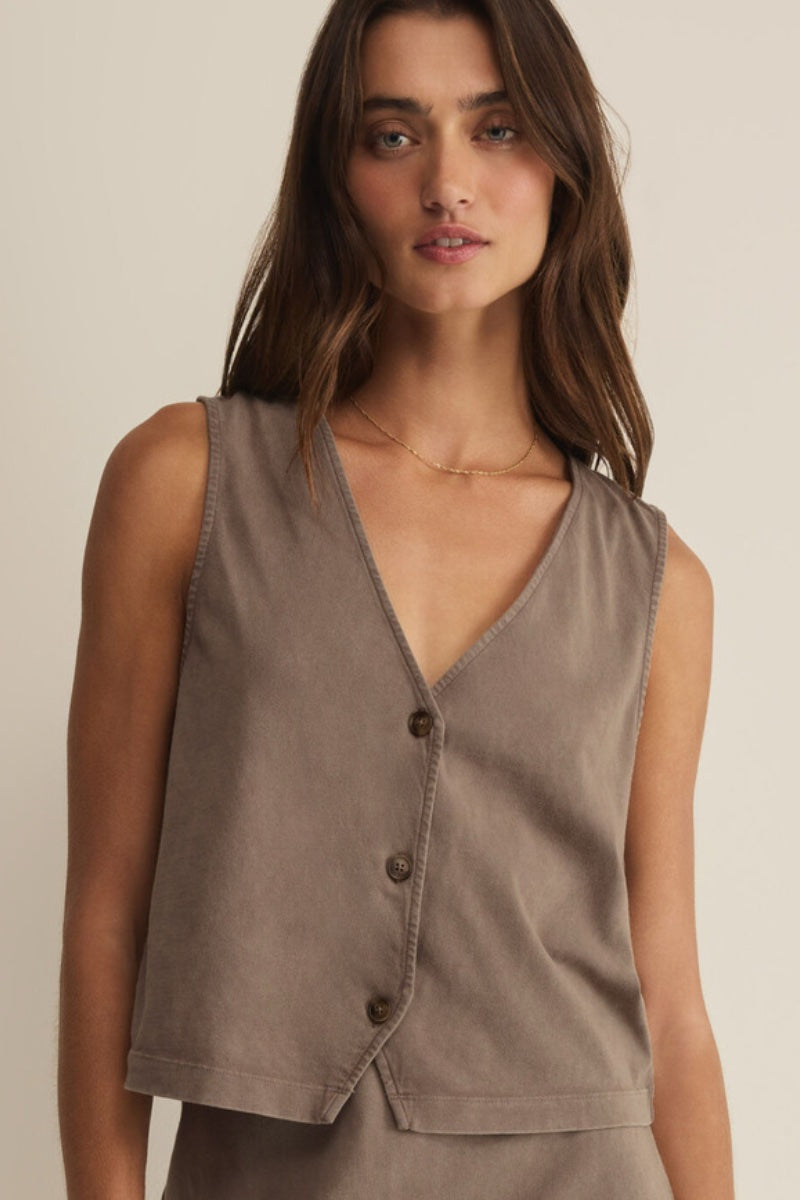 Z Supply - Noelle Jersey Top in Perfectly Taupe