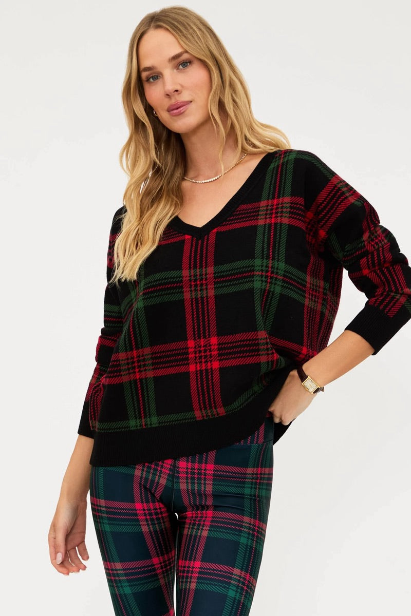 Beach Riot - Joey Sweater in Ribbon Plaid