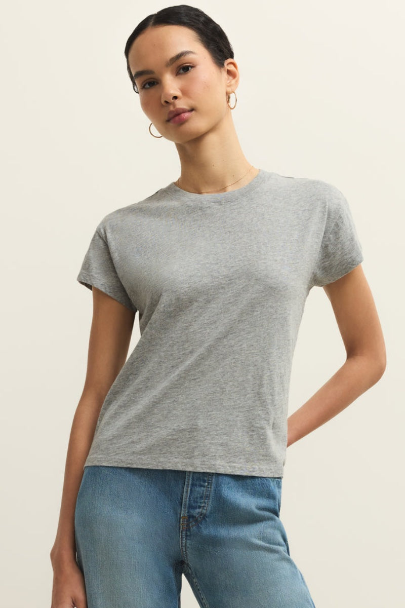 Z Supply - Modern Slub Tee in Heather Grey