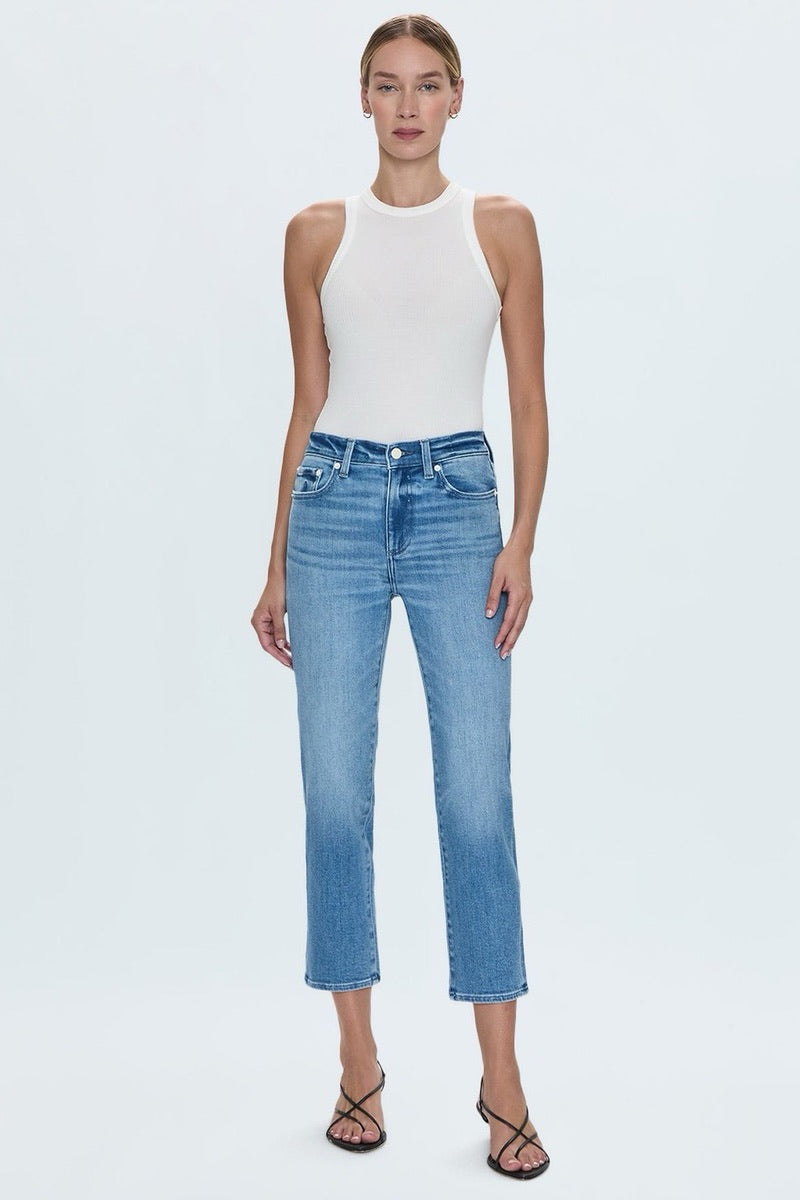 heidi Ho2 - Pistola - Monrow Crop Highrise Cigarette Jean in Hill