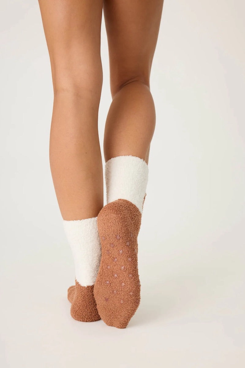 PJ Salvage - Chaussettes amusantes Gingerbread en marron