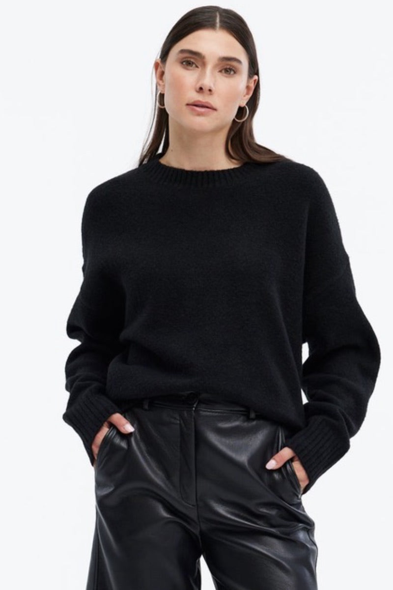 CHRLDR -  Sylvie Perfect Sweater in Black