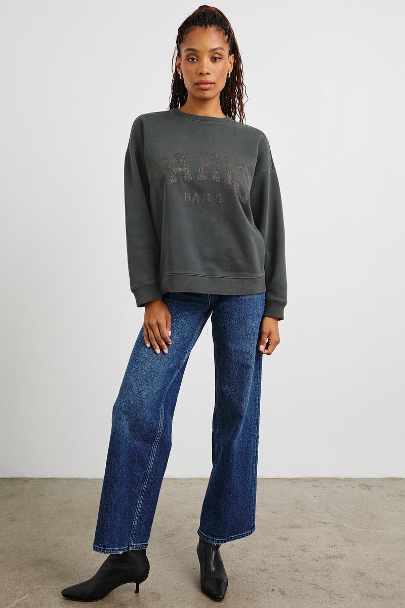 Rails - Varsity Sweatshirt in Paris Glitter