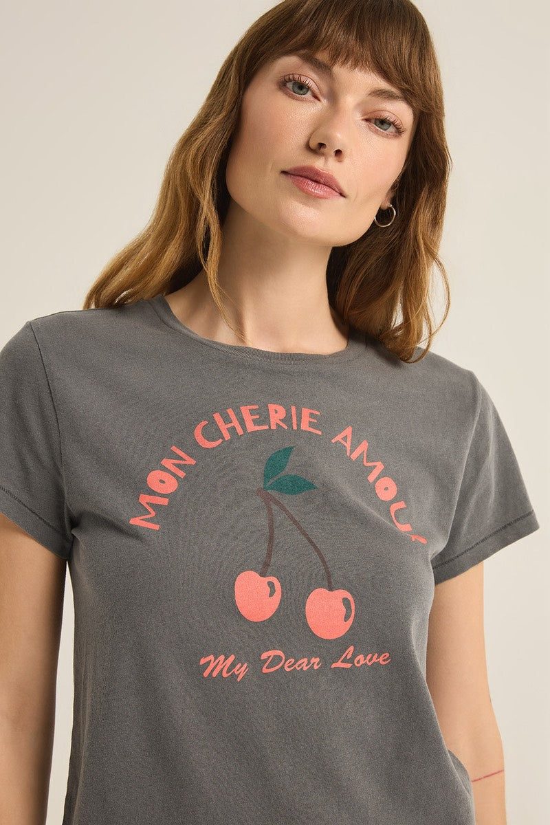 Z Supply - Cherry Tourist Tee in Charcoal Moon