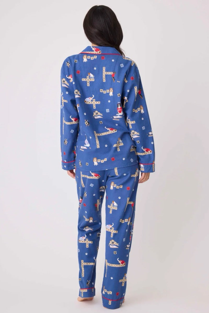 PJ Salvage - Ensemble pyjama Love Leo Rescue en denim foncé