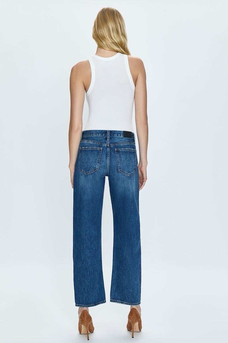 Pistola - Mid Rise Lexi Bowed Straight Pant in Artisan