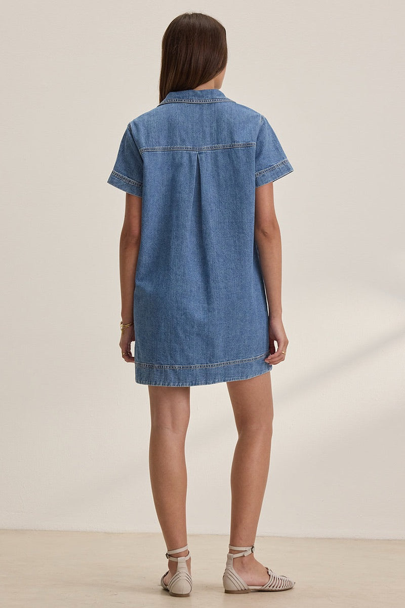 Heidi Ho2 - Velvet Originals - Delana Denim Dress in Indigo