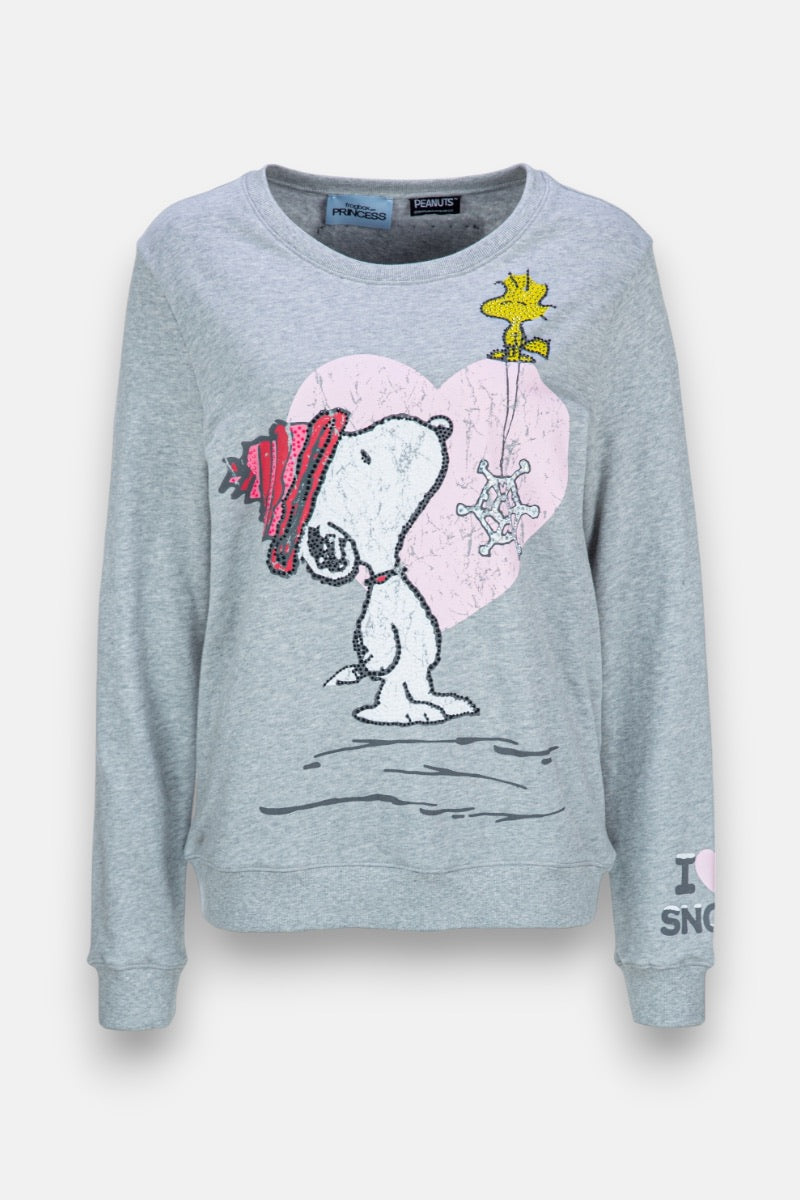 Princess Goes Hollywood - Snoopy Sweatshirt in Grey