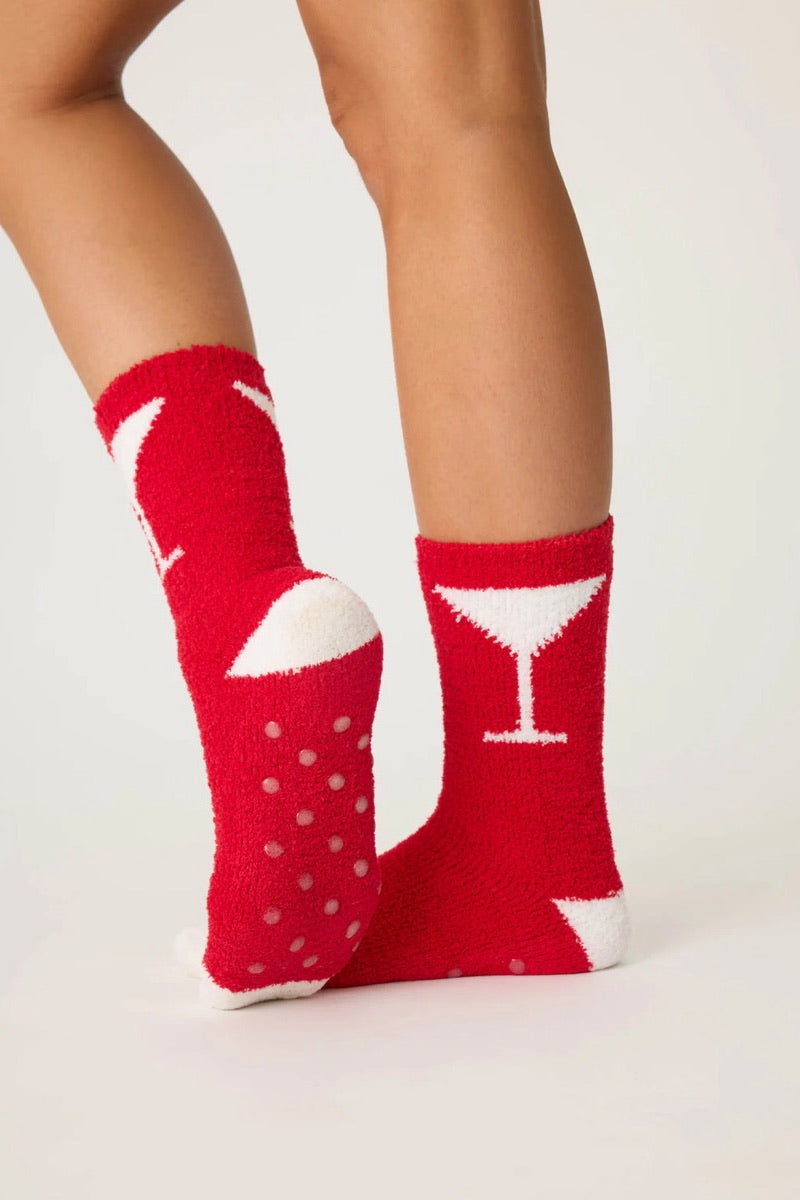 PJ Salvage - Chaussettes amusantes Martini