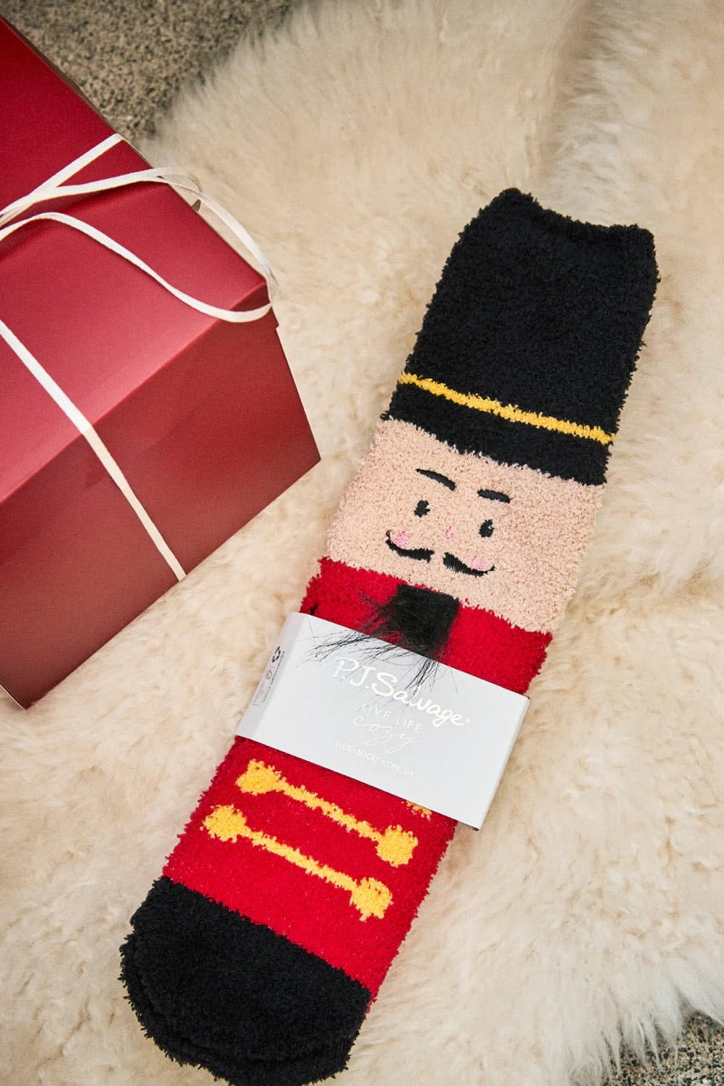 PJ Salvage Nutcracker socks. Awesome gift @ Heidi-ho2 Toronto Yorkville. Christmas Theme socks