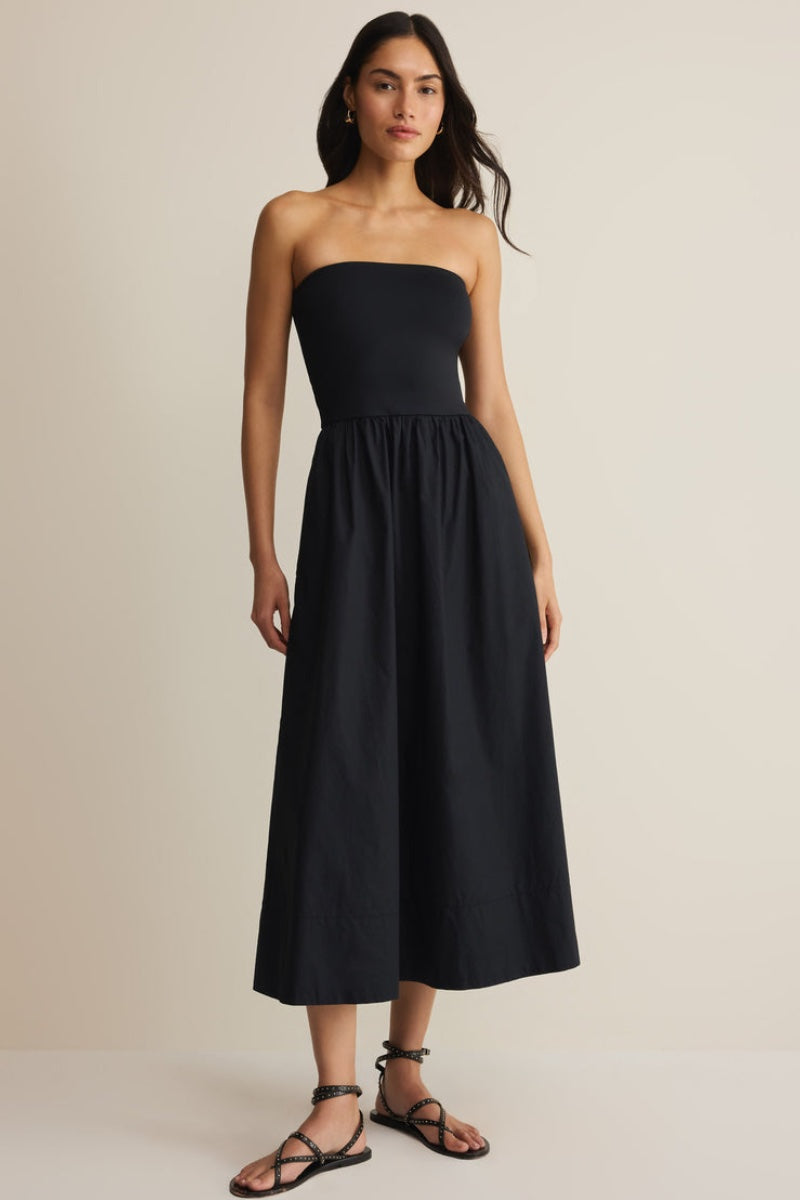 Z Supply - Sunsought Strapless Midi Dress in Black