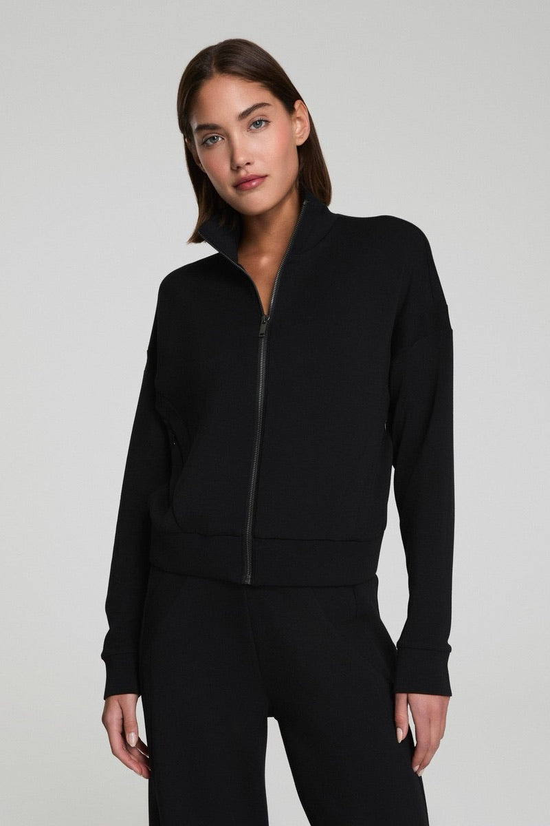 Spanx - Track Jacket in Very Black