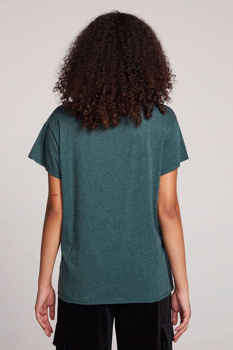 Chaser - Merrier With Martini Tee in Pine Green