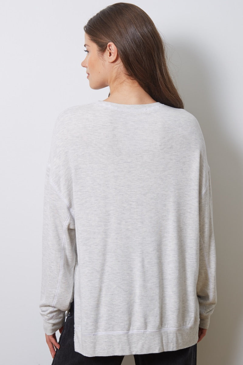 Goodhyouman - Love Joy And Piece Dawn Pullover in Natural No oh