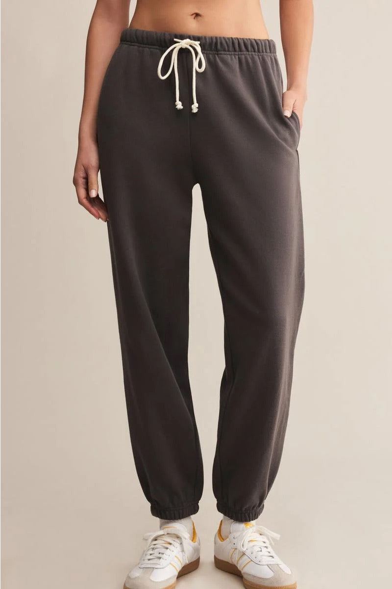 Z Supply - Stadium Cotton Jogger in Washed Black