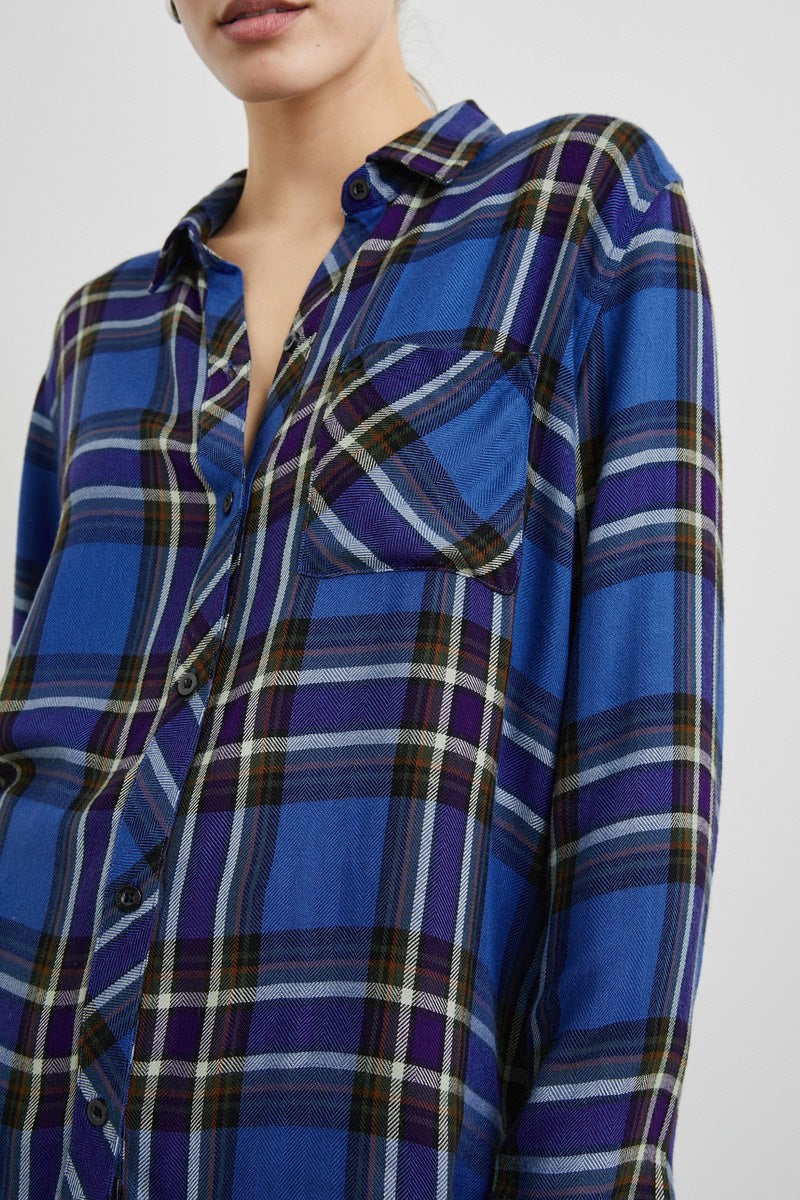 Rails - Chemise Hunter en indigo saphir