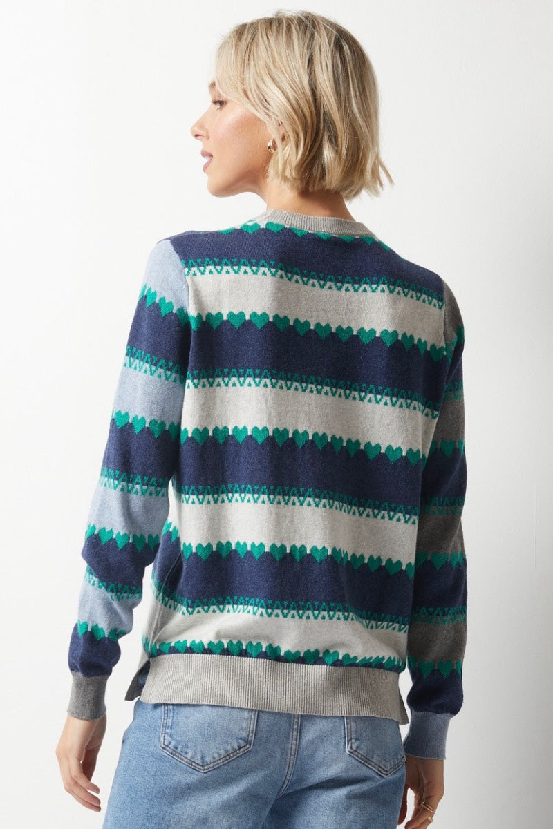 Zaket & Plover -  Heartfelt Sweater in Denim