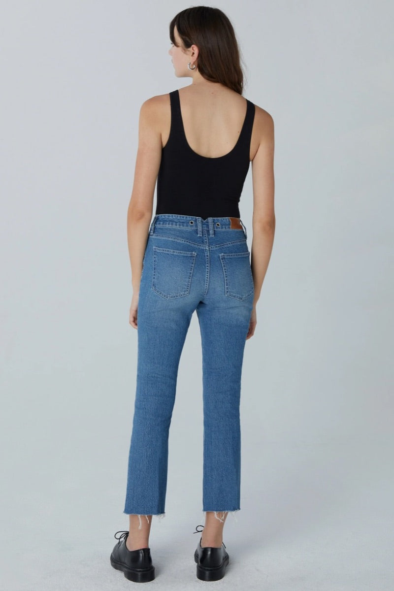 Unpublished - Marlow High Rise Cropped Denim in Everlong