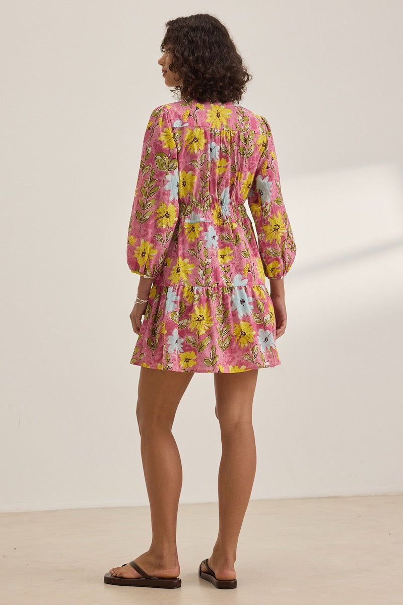 Velvet Originals - Sharlene DS Garden Print Dress in Posy