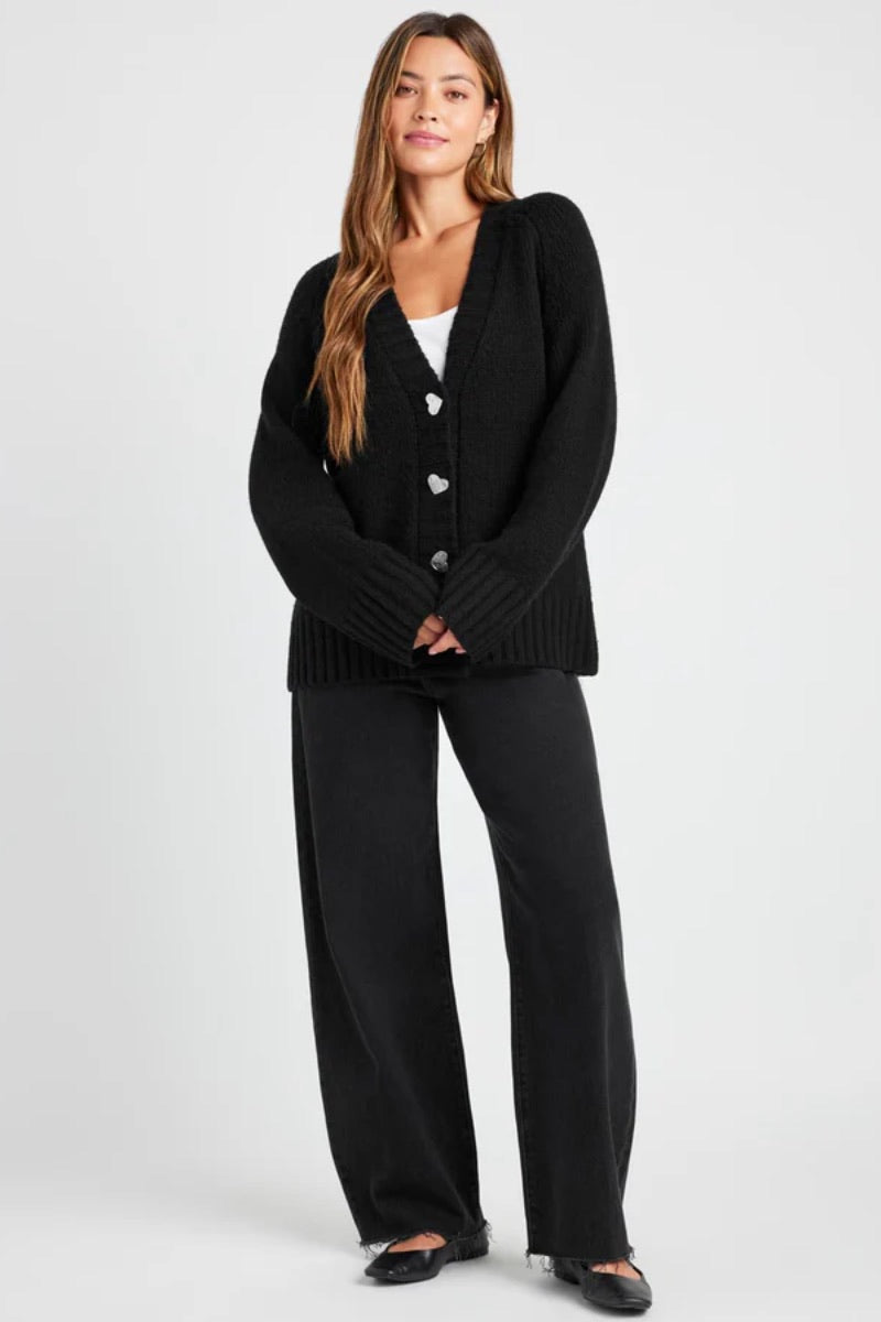 Splendid - Hartley Cardigan in Black