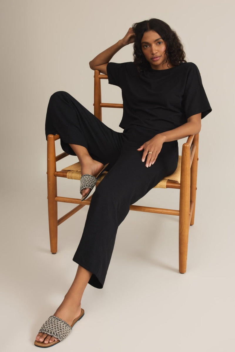 Z Supply - Scout Jersey Flare Pant in Black