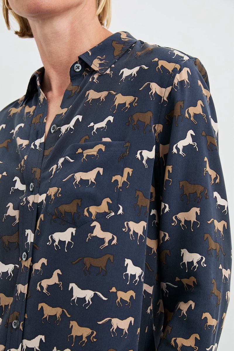 Rails - Kate Shirt in Horses