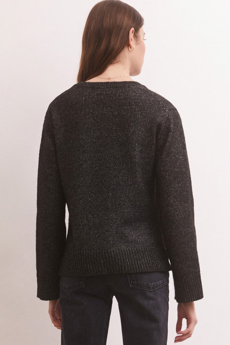 Z Supply -  Serene Vino sweater in Heather Black