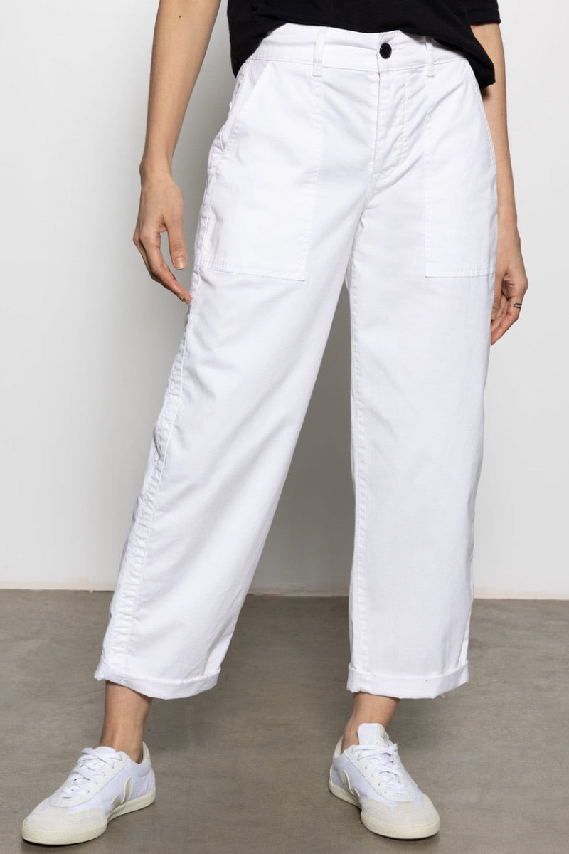 Splendid - Cruiser Semi High Rise Chino Pant in Bleached White