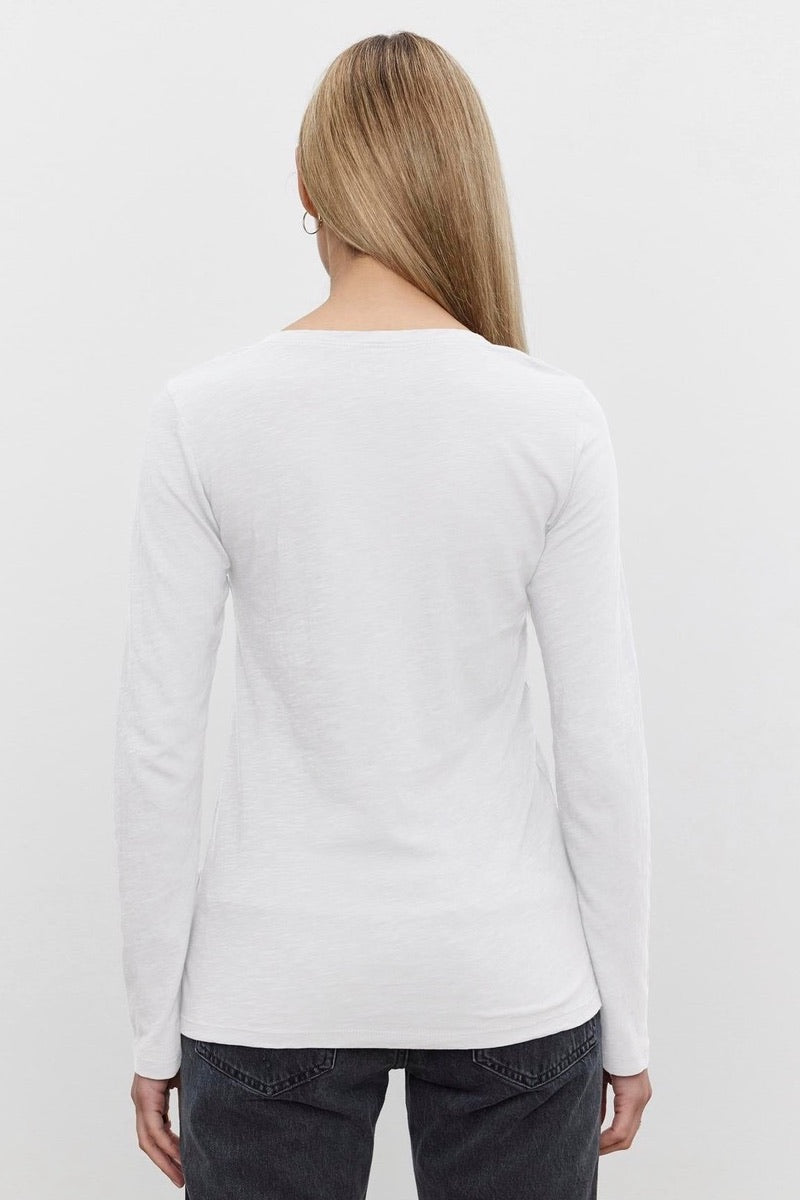 Velvet Originals- Blaire Top in White