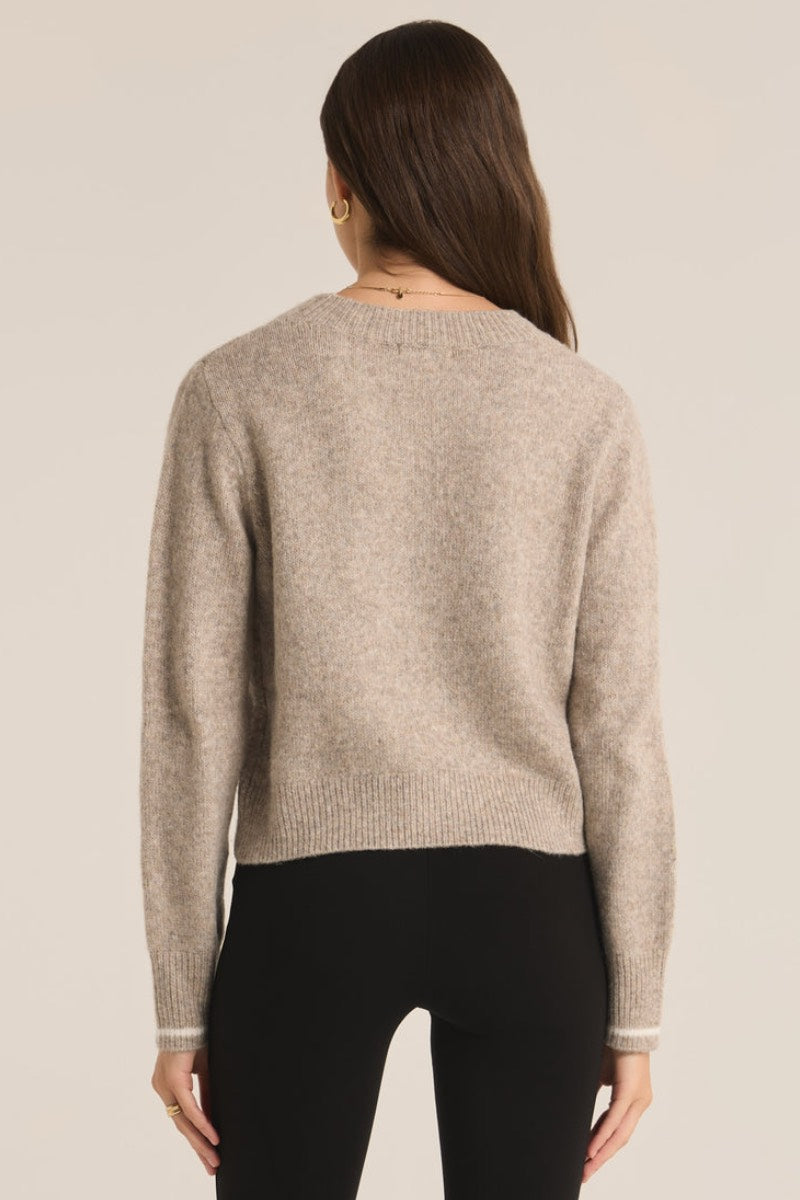 Z Supply - Amour Milan Sweater in Heather Taupe