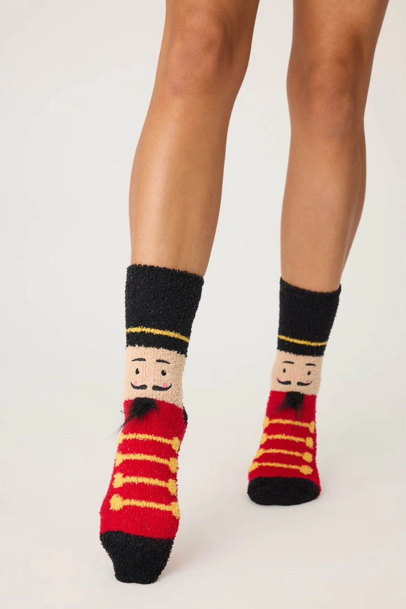 PJ Salvage - Nut Cracker Fun Socks in Black