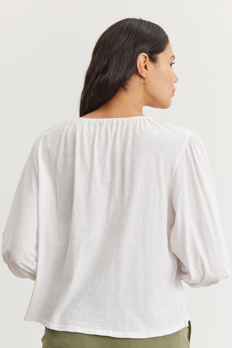 Velvet - Caren Tee in White