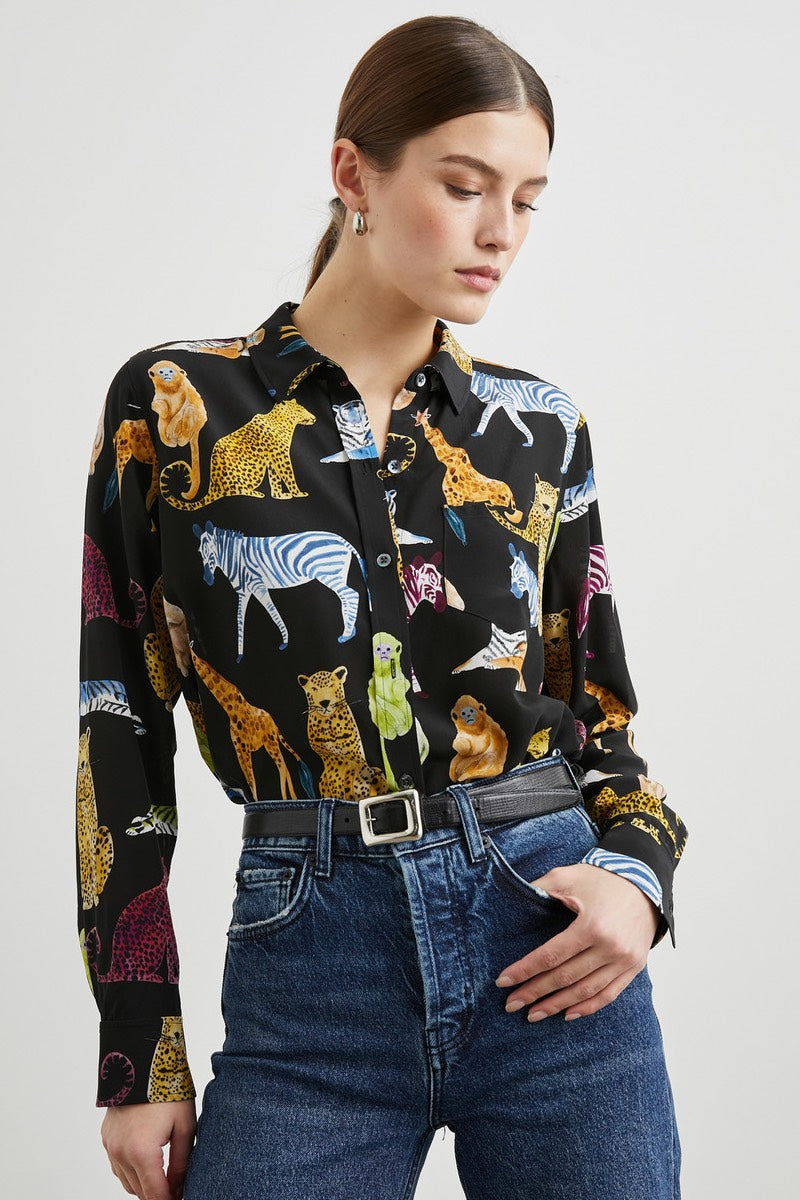 Rails - Chemise Kate avec motifs d'animaux illustrés