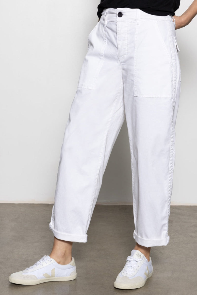 Splendid - Cruiser Semi High Rise Chino Pant in Bleached White