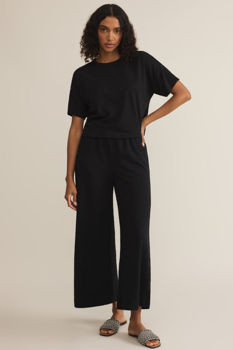 Z Supply - Scout Jersey Flare Pant in Black