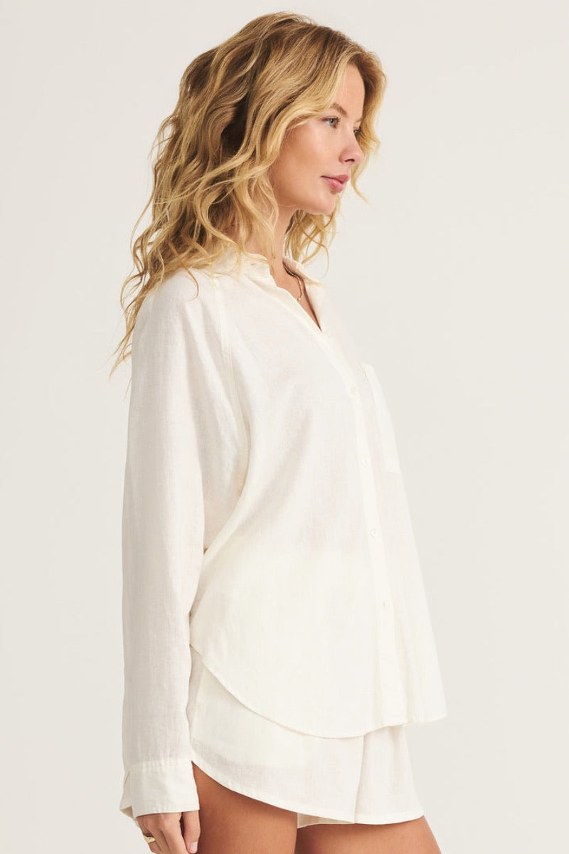 Z Supply - Perfect Linen Top in White