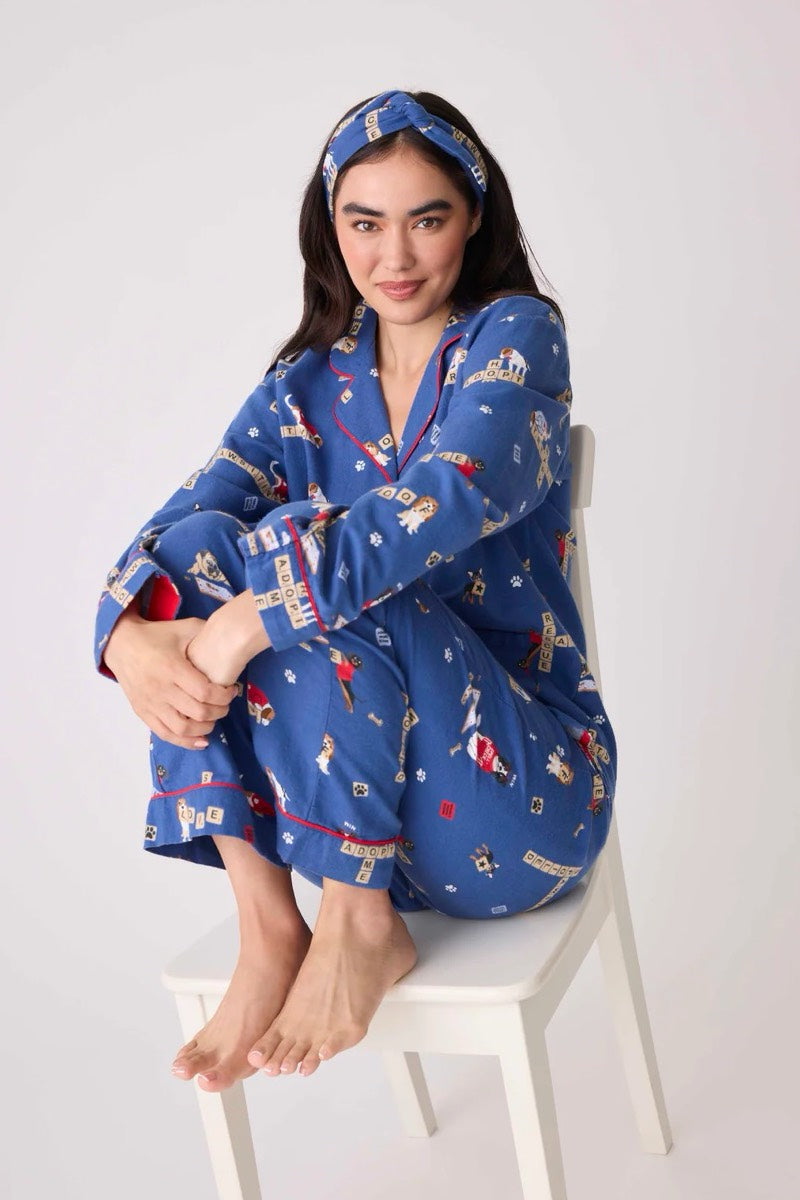 PJ Salvage - Ensemble pyjama Love Leo Rescue en denim foncé