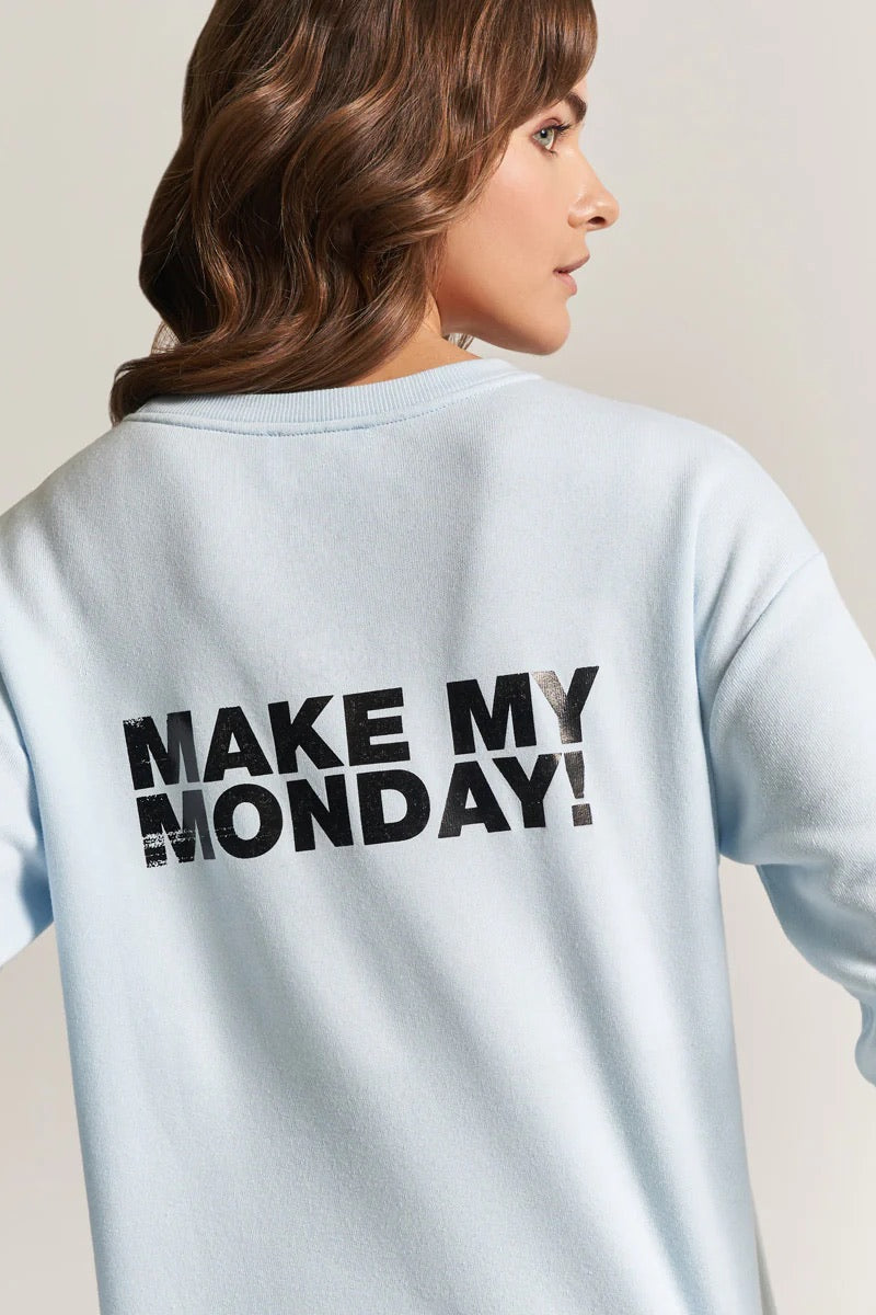 Princess Goes Hollywood - Garfield Monday Sweatshirt in Light Blue