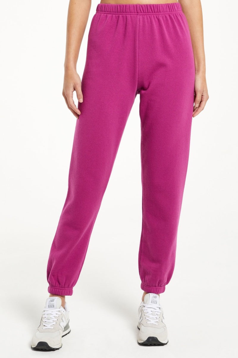 Z Supply - Classic Gym Jogger in Jewel Pink