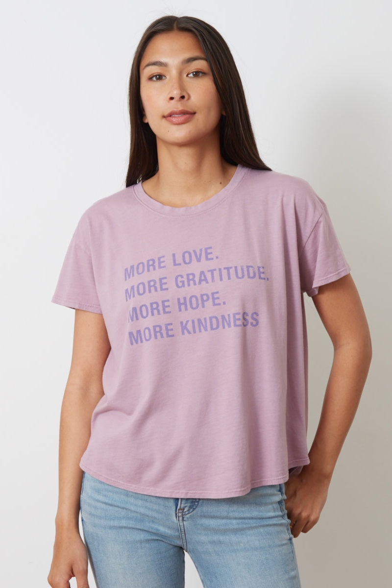 Goodhyouman - Isla More More More Tee in Lilac