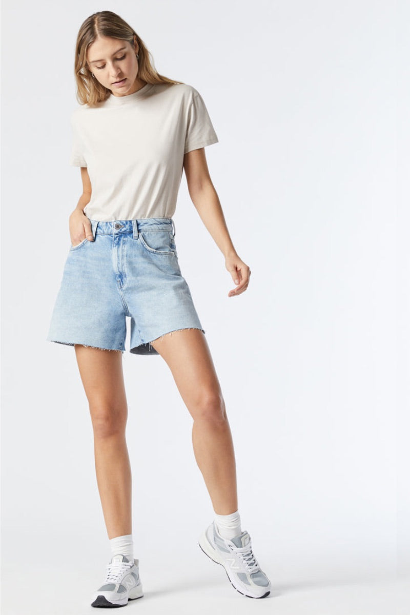 Mavi - High Rise Millie Shorts in Light Denim