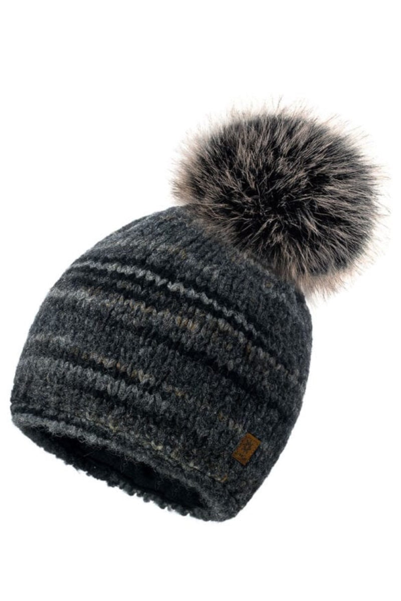 WoolK - Morgana Hat in Grey/Black