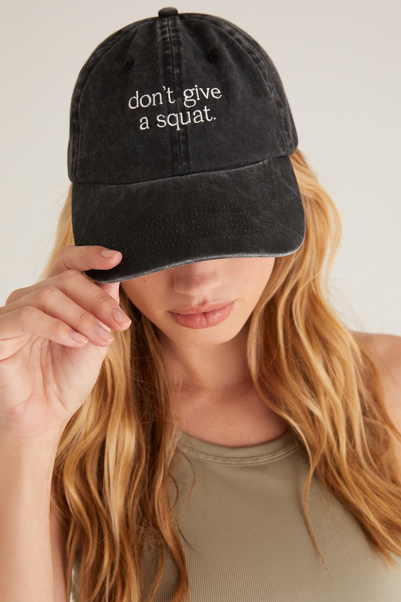 Z Supply -  Weekend Squat Hat in Washed Black