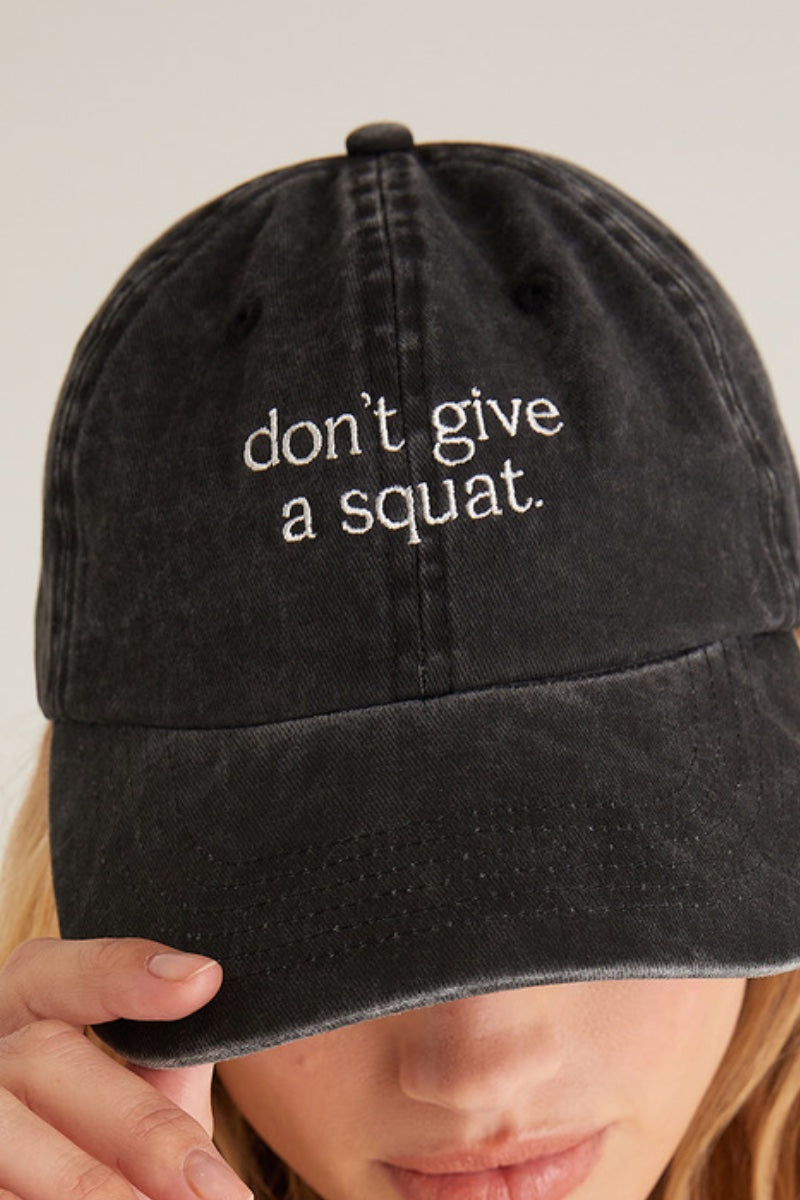 Z Supply -  Weekend Squat Hat in Washed Black