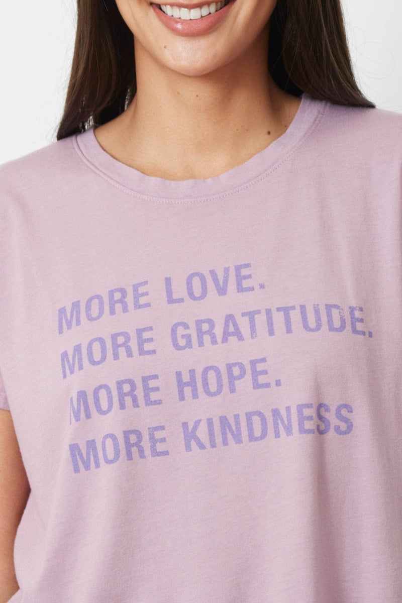 Goodhyouman - Isla More More More Tee in Lilac
