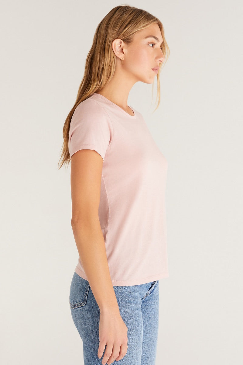 Z Supply -  The Perfect Short Sleeve Tee in Blush