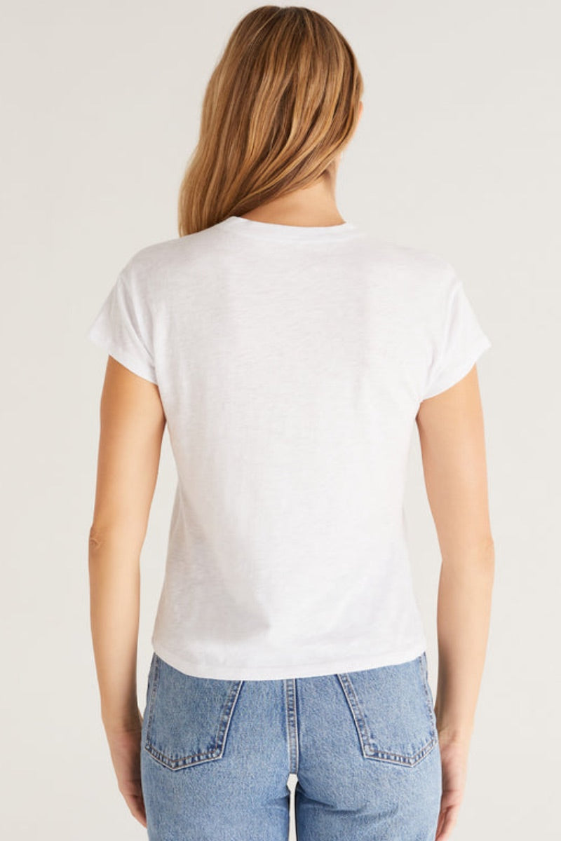 Z Supply -  The Perfect Short Sleeve Tee in White